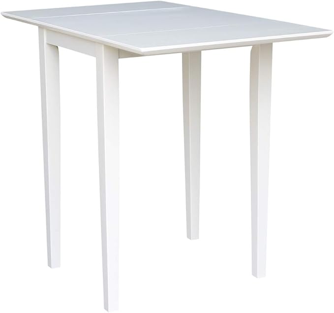IC International Concepts, Solid Wood Small Drop Leaf Dining Table, Solid Real - Image 6
