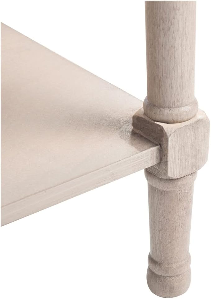SAFAVIEH Home Collection Peyton Greige 1-Drawer Lower Shelf Accent Table - Image 6