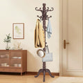 Wooden Coat Rack Stand, Vintage Wood Coat Rack Freestanding by OIRUMIECoatRackFreestanding