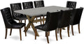East West Furniture X797FO749-9 9 Piece Dining Set Includes a Rectangle Dining by EastWestFurniture