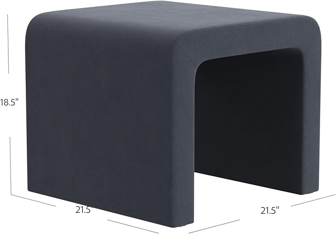 HomePop Modern Arch Velvet Ottoman Home Décor|Ottoman - Image 3