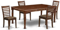 East West Furniture DOML5-MAH-C 5 Piece Dining Room Table Set Includes a by EastWestFurniture