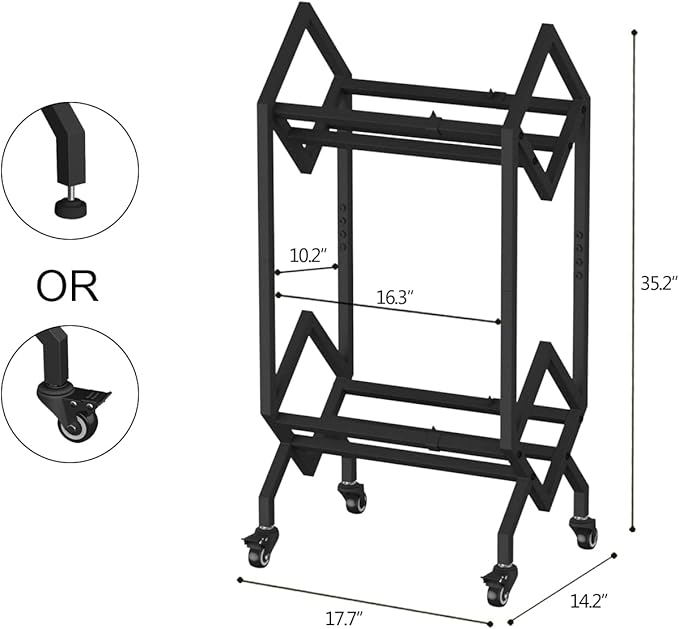 VEDECASA Bookshelf Book Rack Industrial Metal Bookcase 2 Tier Holder - Image 3