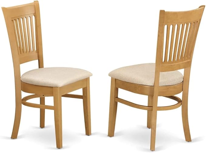 East West Furniture NDVA5-OAK-C 5 Piece Kitchen Table & Chairs Set Includes a - Image 8
