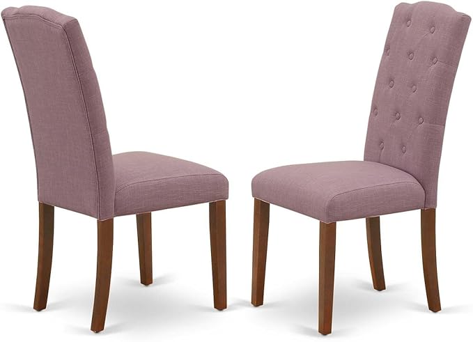 East West Furniture DLCE3-MAH-10 3 Piece Dinette Set - Image 5