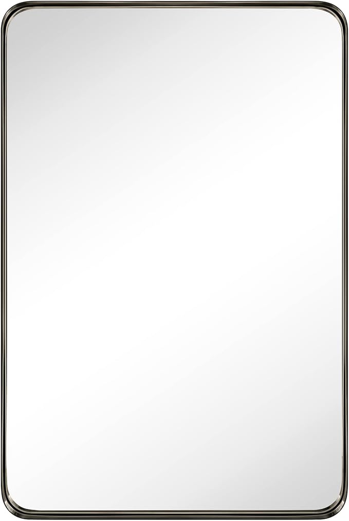 TEHOME 20x30 inch Oil Rubbed Bronze Mirror Dark Bronze Metal Framed Bathroom - Image 5