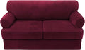 H.VERSAILTEX Sofa Cover 3 Piece T Cushion Loveseat Slipcovers Thick Velvet by HVERSAILTEX