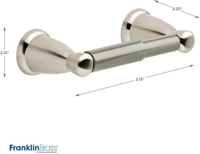 Franklin Brass Kinla 3-Piece Bathroom Set Satin Nickel 24" Towel Bar Rack - Image 3