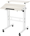 soges 23.6inches Height Adjustable Desk Laptop Desk on The Wheels, Rolling by soges