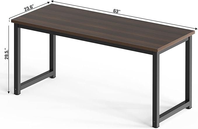 NSdirect Large Office Desk for Home Office, Large 63” Computer Desk Table - Image 2