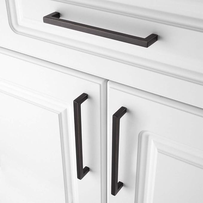 KOOFIZO 30-Pack Solid Square Bar Cabinet Handle - Image 4