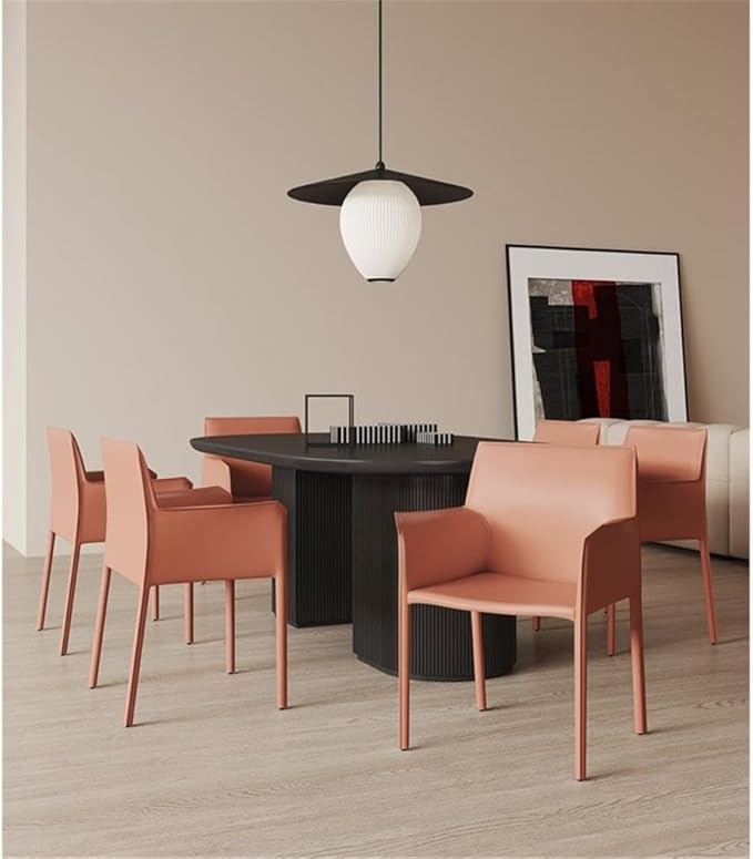 Manhattan Comfort Paris Clay Saddle Leather Armchair - Image 2