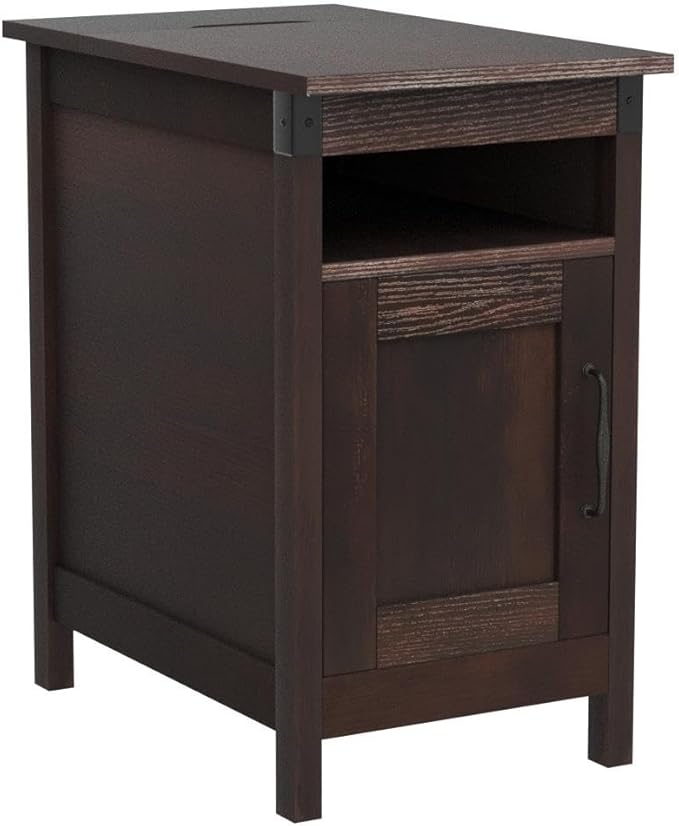 WLIVE End Table with Charging Station, Narrow Side Table - Image 7