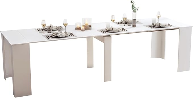 Expandable Dining Table, Convertible Table by Unknown