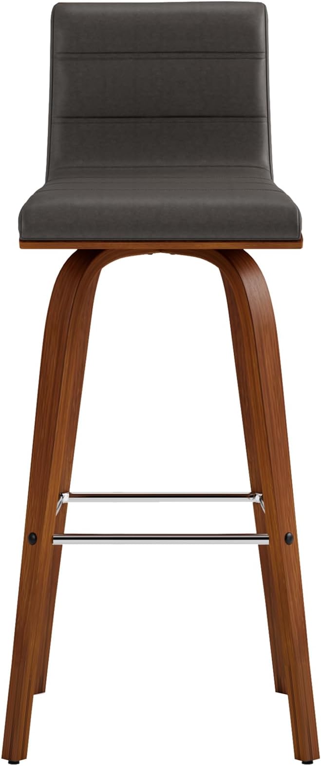 Vienna 30" Swivel Bar Stool in Walnut Wood Finish - Image 6