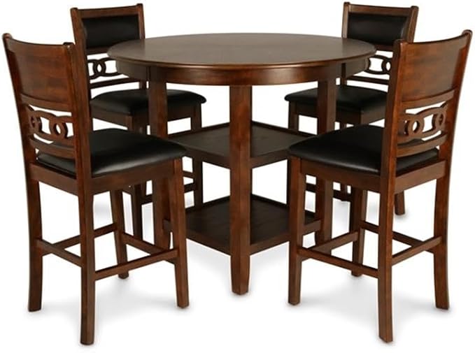 New Classic Furniture Gia 5-Piece Round Counter Height Set - Image 4