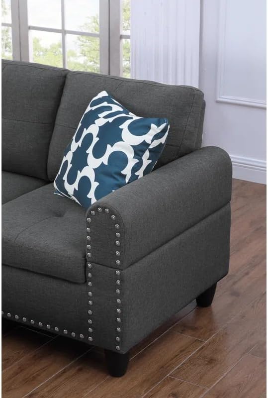 Ball & Cast 98" L Shaped Modular Sectional Couch - Image 5