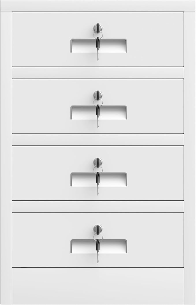 Metal Storage Cabinet with Lockable Drawers - Image 8