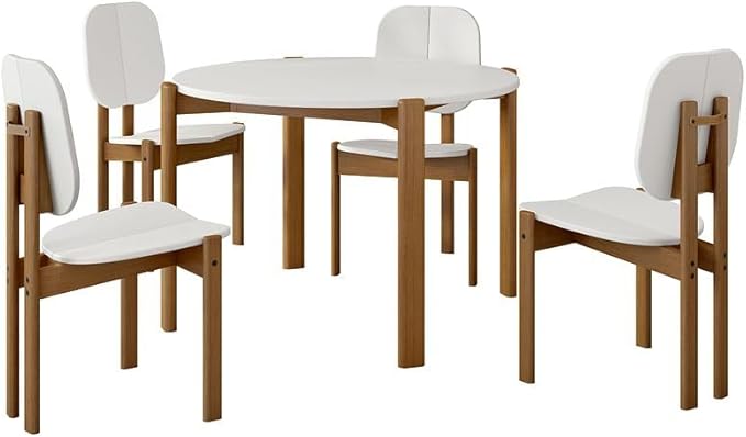 Manhattan Comfort Mid-Century Modern Gales Round 46.54 Dining Table by ManhattanComfort