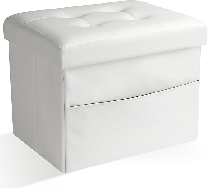 Ottoman Storage Ottoman Foot Rest Stool Foldable Bench by DOCVANIA