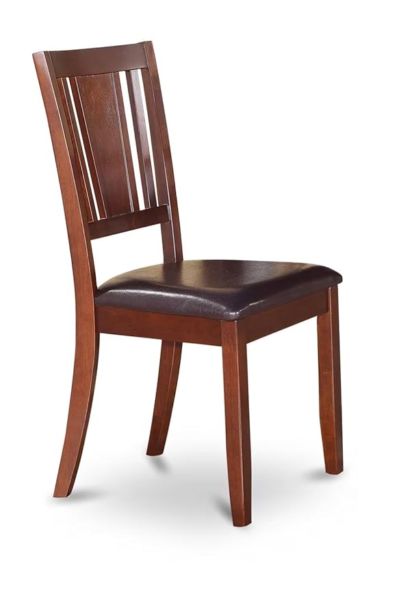 East West Furniture HLDU3-MAH-LC 3 Piece Dining Table Set - Image 4