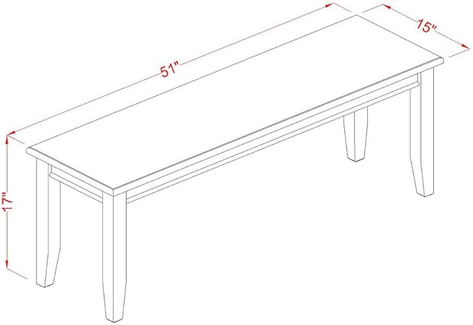 East West Furniture CAML6C-MAH-LC 6 Piece Dining Table Set Contains a Rectangle - Image 6