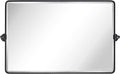 TEHOME 24x38 Horizontal Pivot Bathroom Mirror Tilting Black Metal Framed Pivot by TEHOME