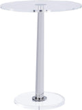 Clear Acrylic Table with Cone Metal Pole … by MEETLAKE