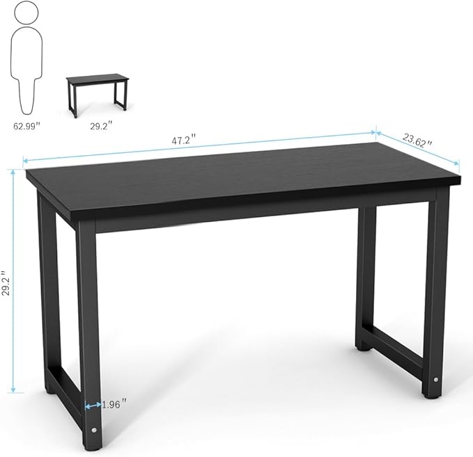 Tribesigns Computer Desk, 47 inch Modern Simple Office Desk Computer Table - Image 7