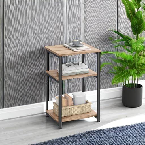 VASAGLE Side Table, Small End Table, Tall Nightstand - Image 5