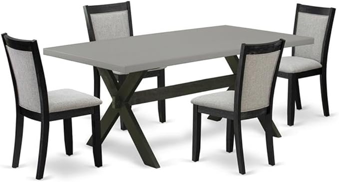 East West Furniture X697MZ606-5 5 Piece Kitchen Table Set by EastWestFurniture
