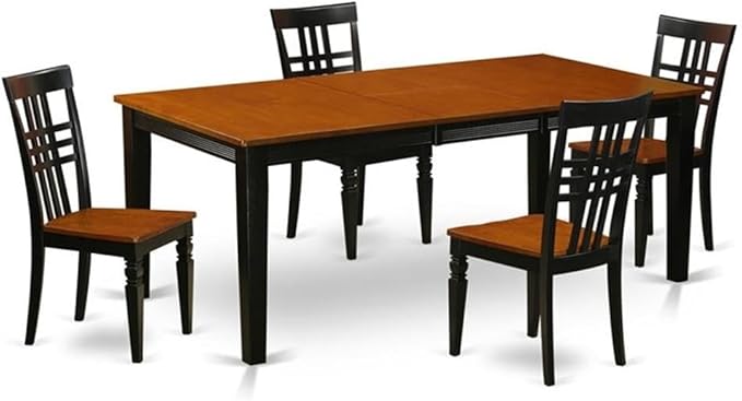 East West Furniture QULG5-BCH-W 5 Piece Kitchen Table Set by EastWestFurniture