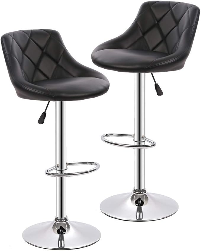 BestOffice Counter Height Bar Stools Set of 2 Bar Stools Swivel Stool Height by BestOffice