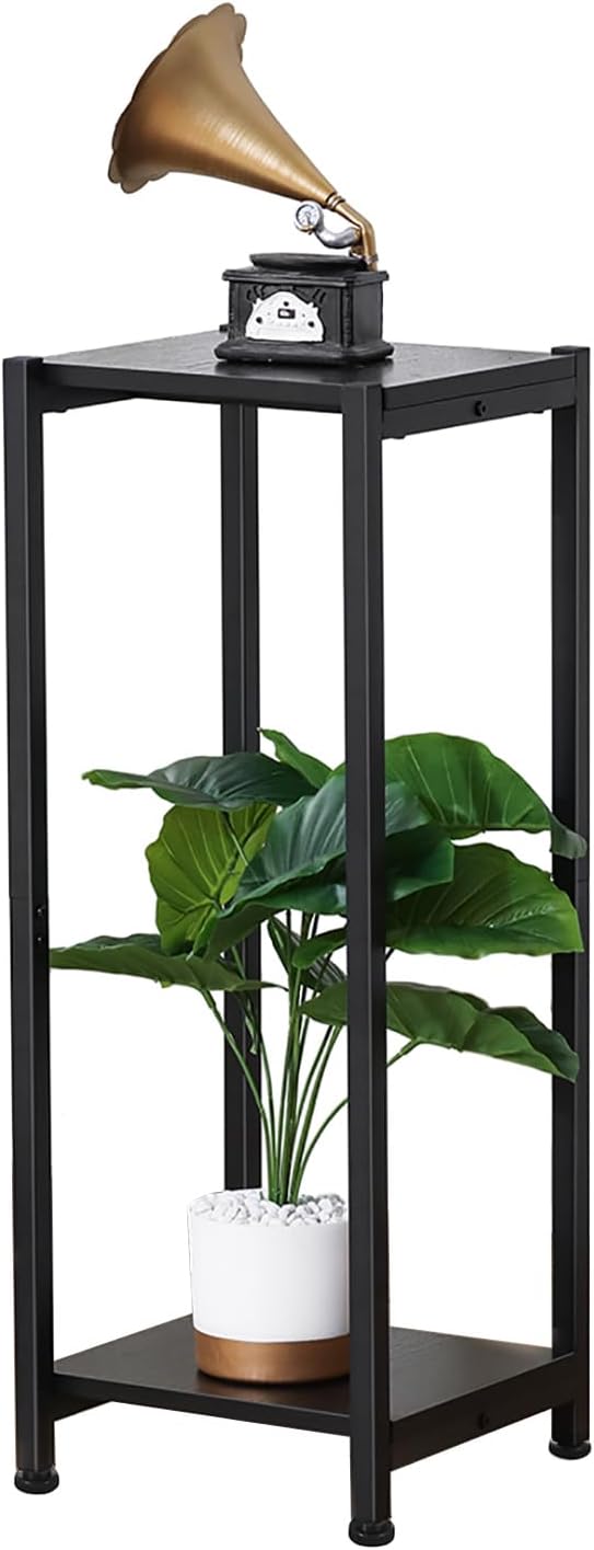 Tall Plant Stand Indoor, 31 Inch Plant Stands, 2 Tier Metal Plant Stand by CozyTimes