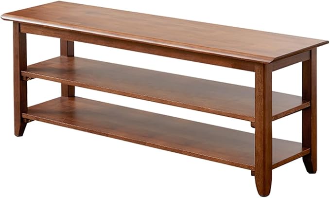 XKZG Storage Bench Wooden Shoe Rack Bench Rustic Solid Wood Entryway Bench - Image 8