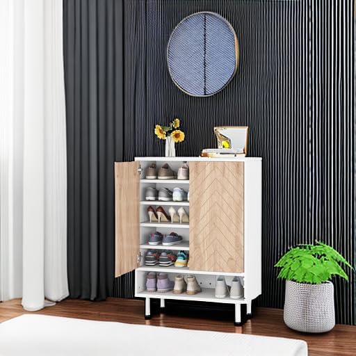 Tribesigns Shoe Cabinet, 18 Pair Rack Organizer Cabinet - Image 6