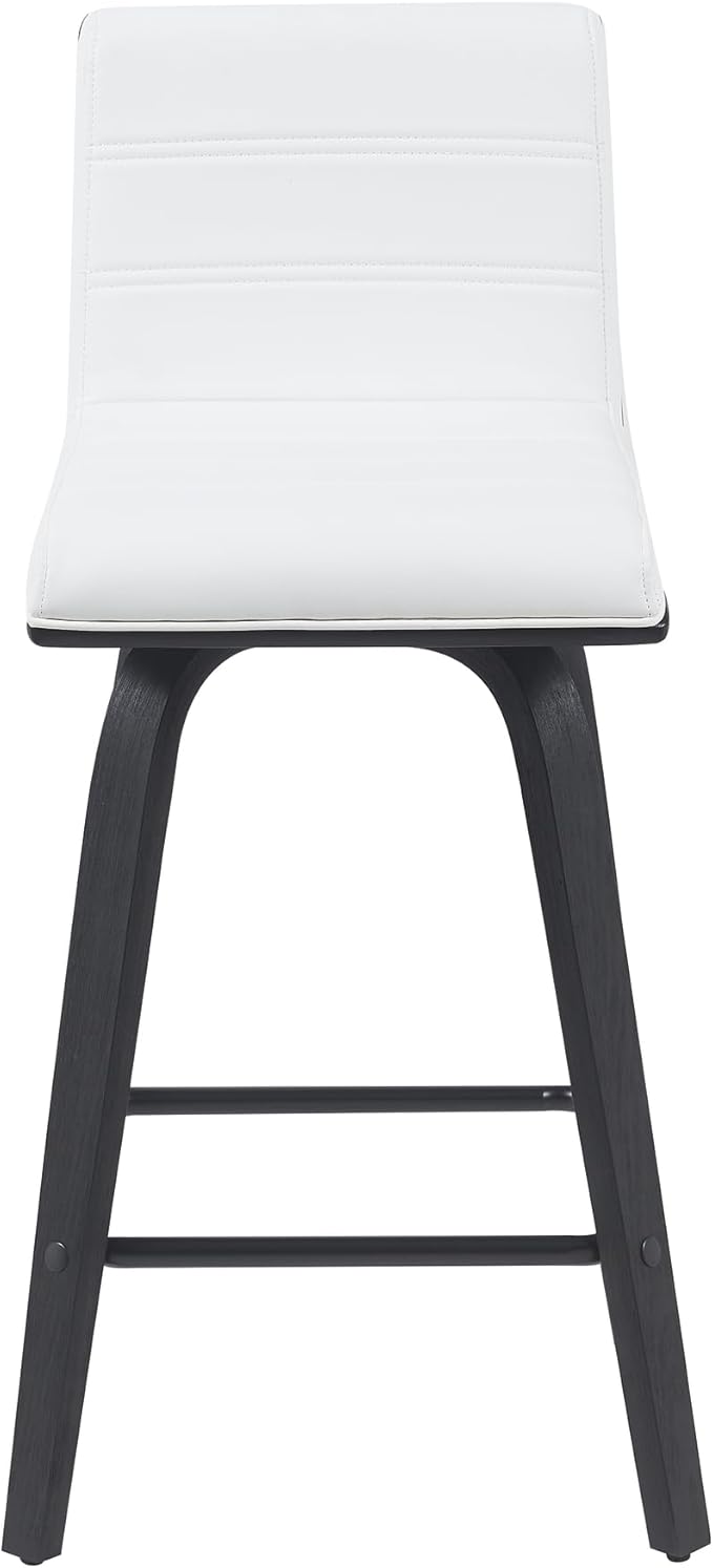 Armen Living Vienna Modern Swivel 26" Counter Height Barstool - Image 3