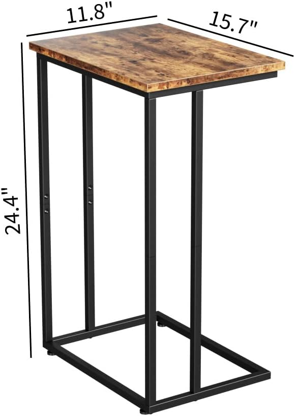 Innerjoin Wide C Side Table, C Couch Laptop Table - Image 3