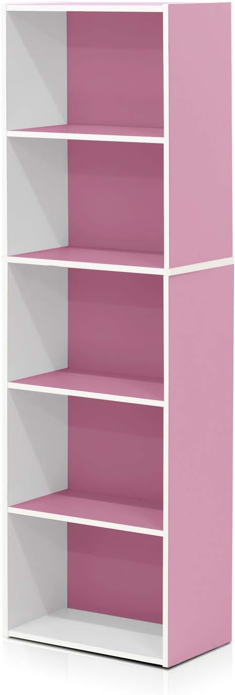 Furinno 5-Tier Reversible Color Open Shelf Bookcase - Image 7