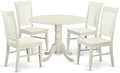 East West Furniture DLWE5-WHI-W 5 Piece Dining Table Set by EastWestFurniture