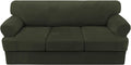 H.VERSAILTEX Sofa Cover 4 Piece T Cushion Sofa Slipcovers Thick Velvet Couch by HVERSAILTEX