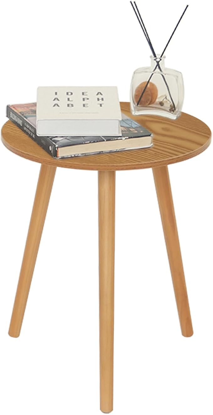 AWASEN Round Side Table, Small End Table - Image 8