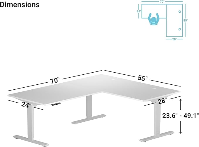 Progressive Desk Height Adjustable Computer Standing Desk - Image 2