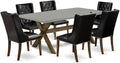 East West Furniture X797FO749-7 7 Piece Kitchen Table Set Consist of a by EastWestFurniture