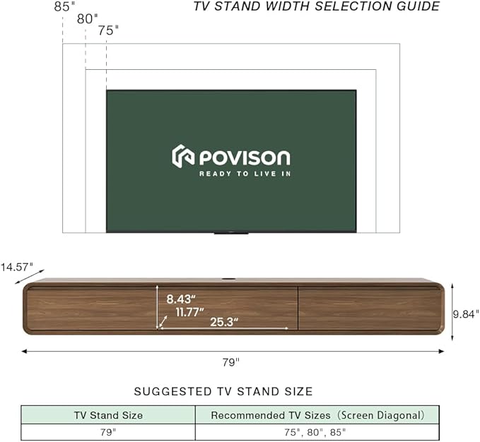 Fully-Assembled Minimalist Floating TV Stand, Modern Wall-Mounted Entertainment - Image 6