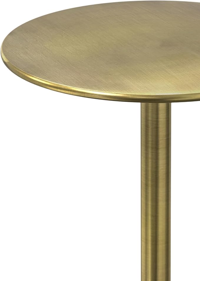 SIMPLIHOME Melene Modern Contemporary 12 inch Wide Metal Side Table in Gold/Grey - Image 7