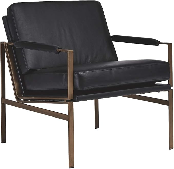 Signature Design by Ashley Puckman Mid-Century Modern Leather Accent Chair by SignatureDesignbyAshley