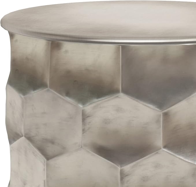 SIMPLIHOME Whitney Industrial 17 inch Wide Metal Storage Accent Side Table in - Image 5