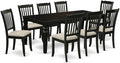 East West Furniture LGDA9-BLK-C 9 Piece Dining Room Table Set Includes a by EastWestFurniture