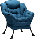 HollyHOME Modern Fabric Large Lazy Accent Chair, Oversized Comfy Reading Lounge by HollyHOME